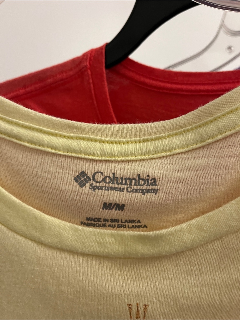 Columbia Short Sleeve Tees — Red, Black, Purple, Cream - Picture 2 of 6